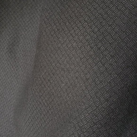 Portmans short sleeve black textured sheath dress with fluted ruffle ski… - Picture 7 of 12